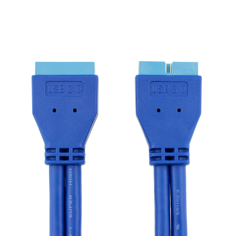 ULT-BEST 50 см USB 3.0 20pin материнская плата 20 pin штырь-штырь м/м разъем адаптера кабеля