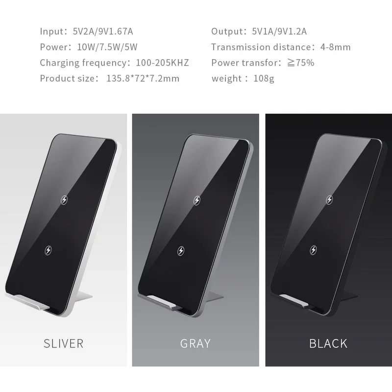 Беспроводное зарядное устройство для IPhone 8 X XS Max|Декоративные зеркала| |
