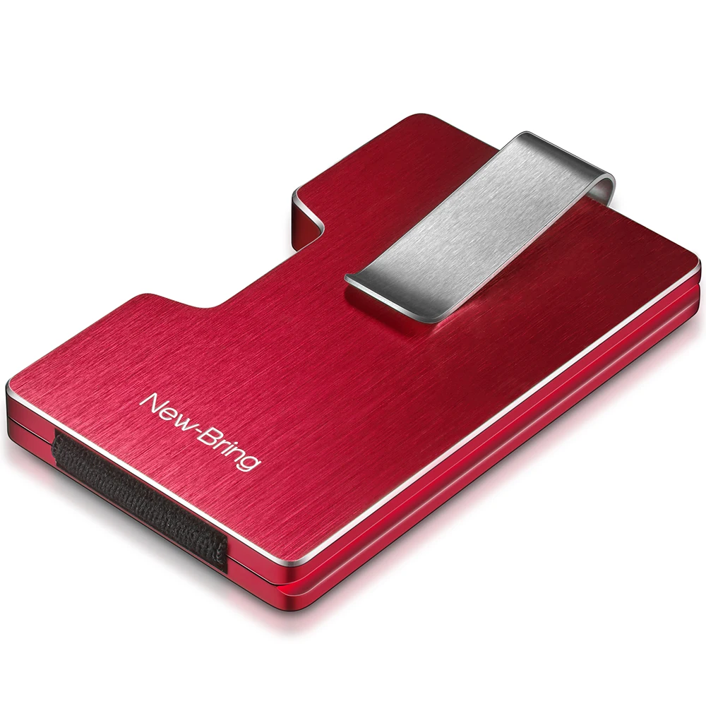 NewBring кредитный держатель для карт металлический с RFID блокировкой Противоугонный