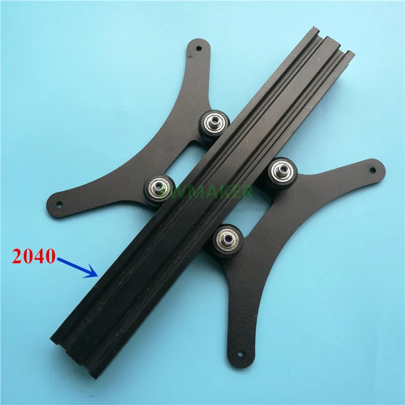 Фото New Black Ender-3 Hotbed Y Carriage Plate For Creality Ender-3 ender-3s Ender-3 pro 3D Printer Heated Bed 2040 Aluminum profile №3