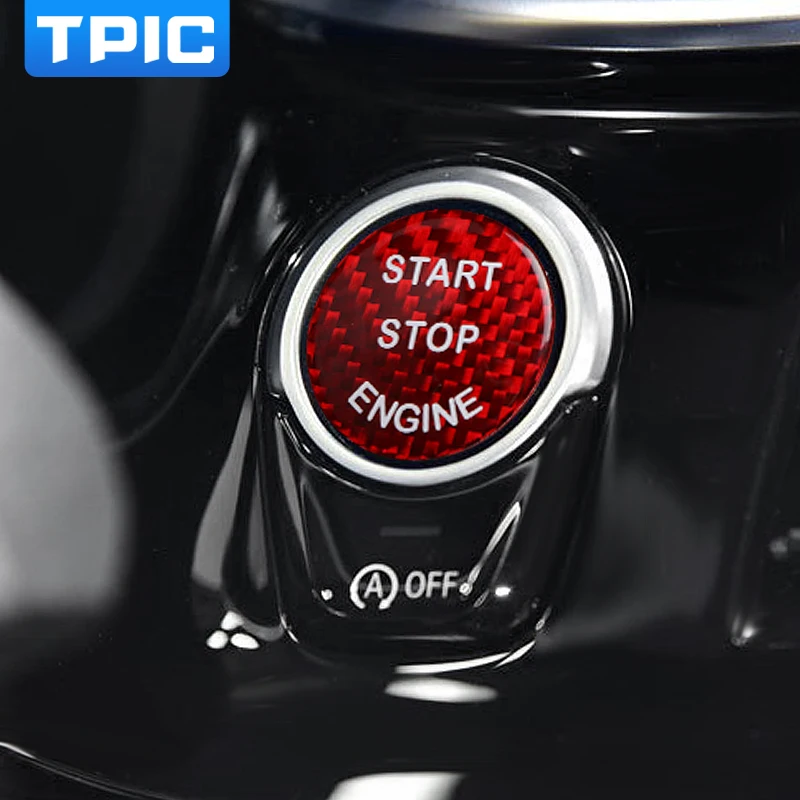 Наклейка из углеродного волокна для кнопки запуска и остановки двигателя