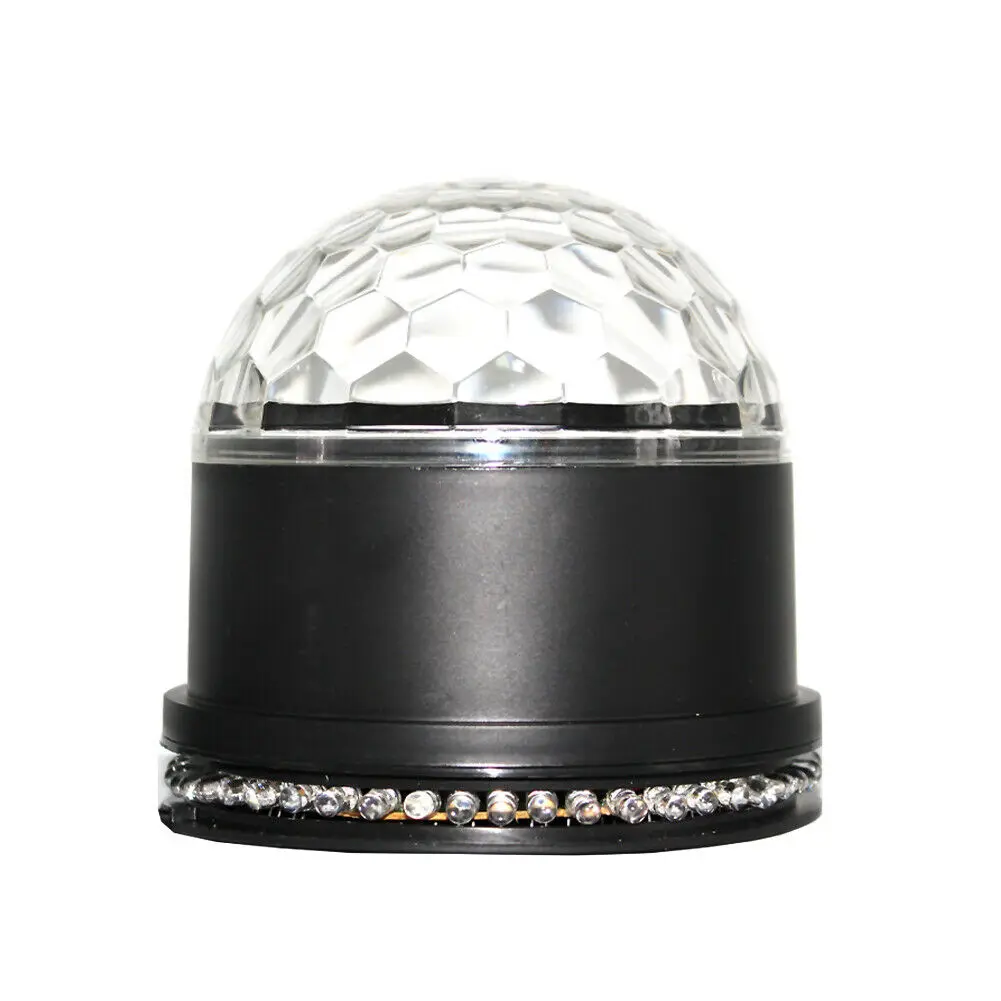 EU Plug Black 3 Вт светодиодный шар DJ клуб диско KTV вечерние RGB Кристальный прожектор сценический светильник - Цвет: EU Plug Black