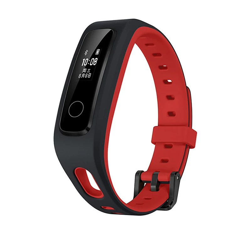 Red Honor Band 4 версия для бега умный браслет с пряжкой для обуви Land Impact Sleep Snap монитор сердечного ритма в реальном времени - Цвет: Red