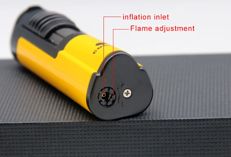 COHIBA зажигалка для сигарет металлическая ветрозащитная Зажигалка Jet Flame карманная