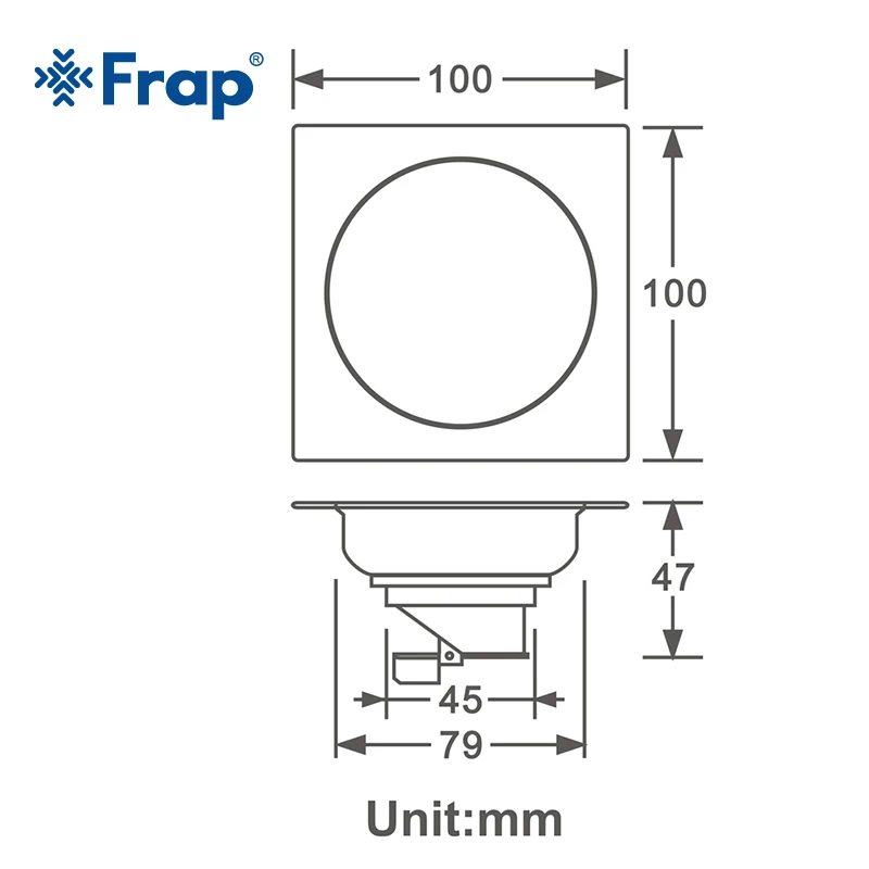 Frap Bathroom Floor Drain Deodorant Waste Drain Strainer Cover Stainless Steel Colander Floor Drains Bathroom Accessories Y38087