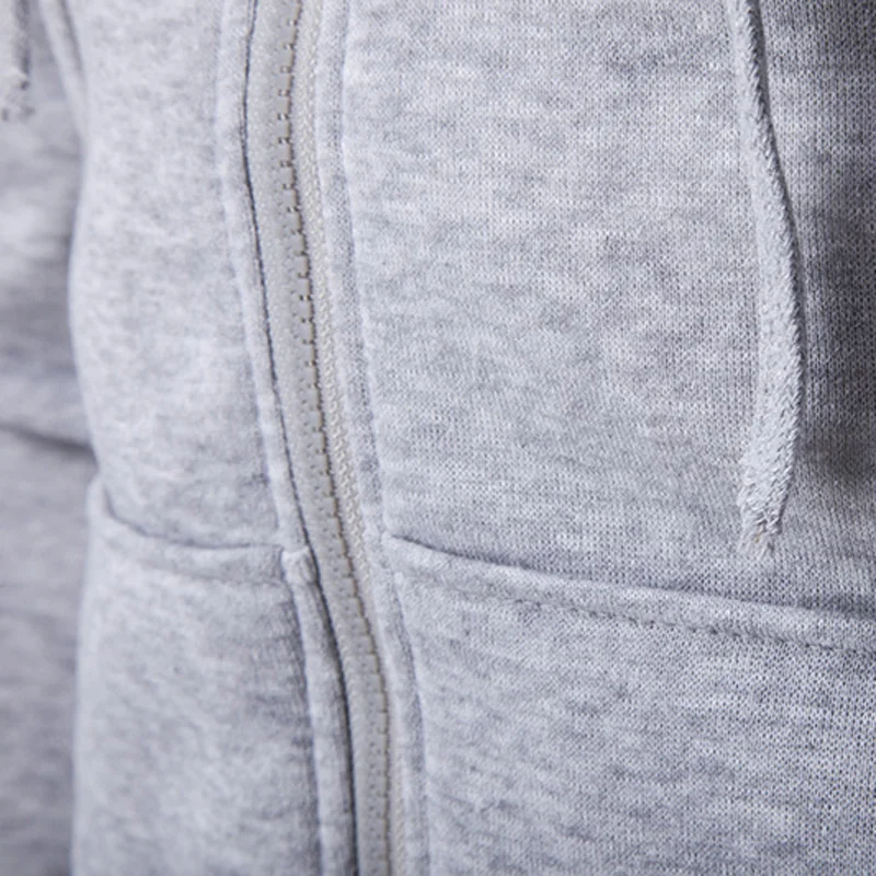 Letskeep/мужская куртка с капюшоном на молнии Приталенная толстовка и карманами