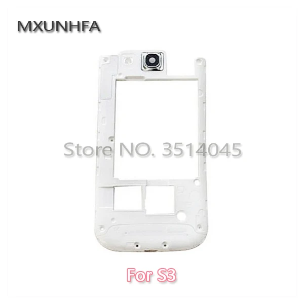 MXUNHFA 5 шт./лот средняя рамка Корпус ободок для Samsung Galaxy S3 i9300 i9305 Белый Черный