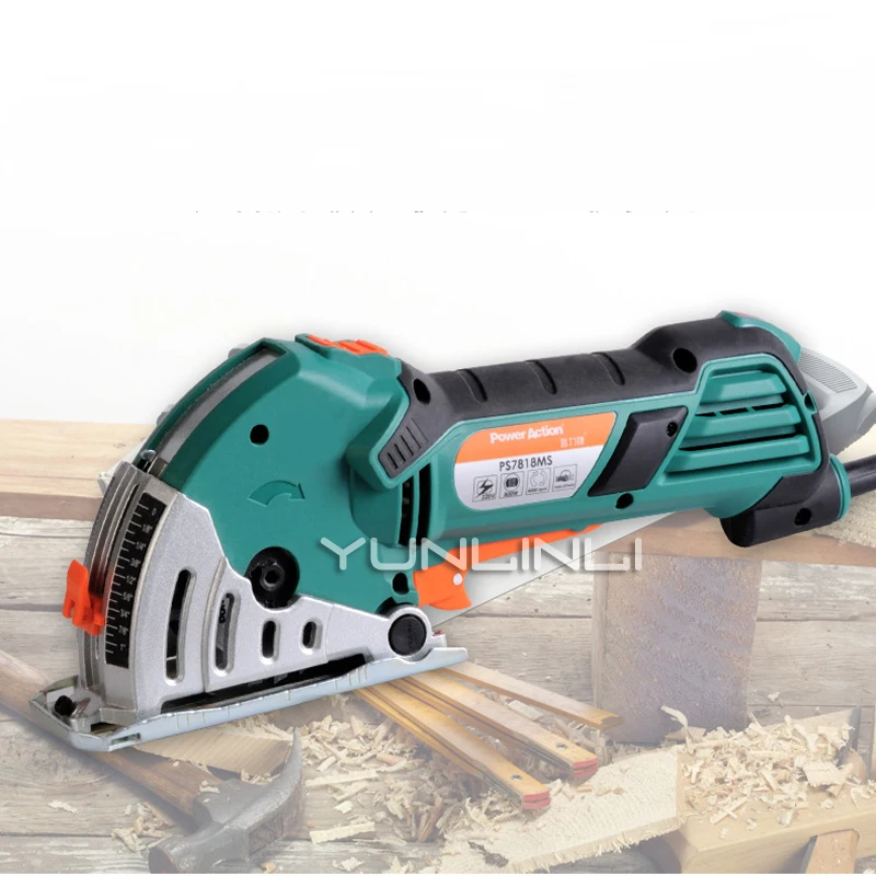 Electric Jig Saw Set with Free 6 Circular Saw Blades Chainsaws Woodworking Tools Metal Tile Wood Cutting Machine PS7818MS