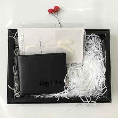 H Бумажник из искусственной кожи на заказ, свадебные подарки для жениха, подружки невесты, индивидуальный подарок для подруги на день рождения - Цвет: H