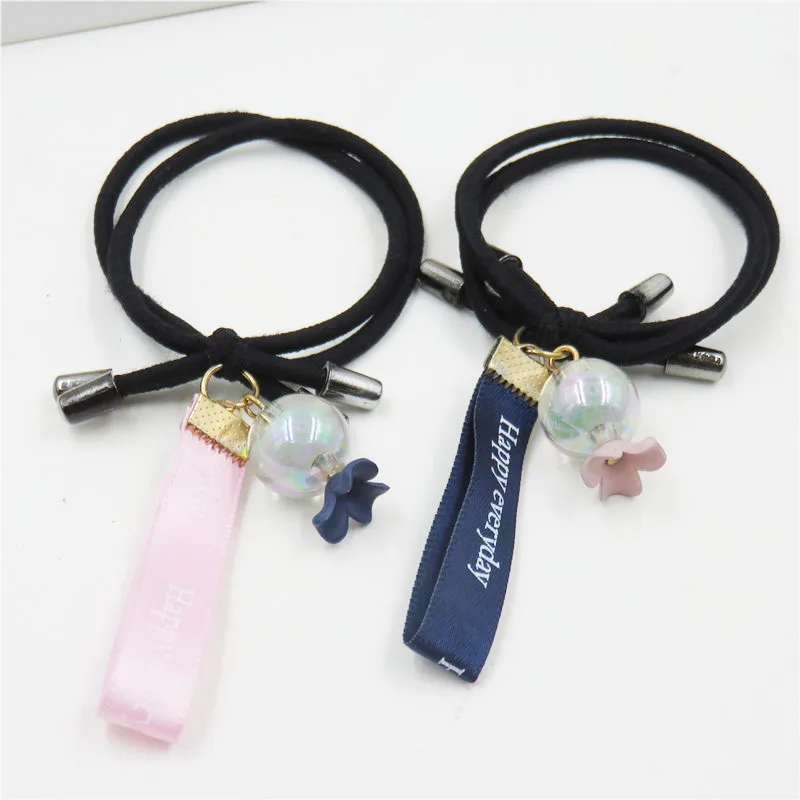 1 шт. Лента шар цветок эластичные резинки для волос девочек богемный головной