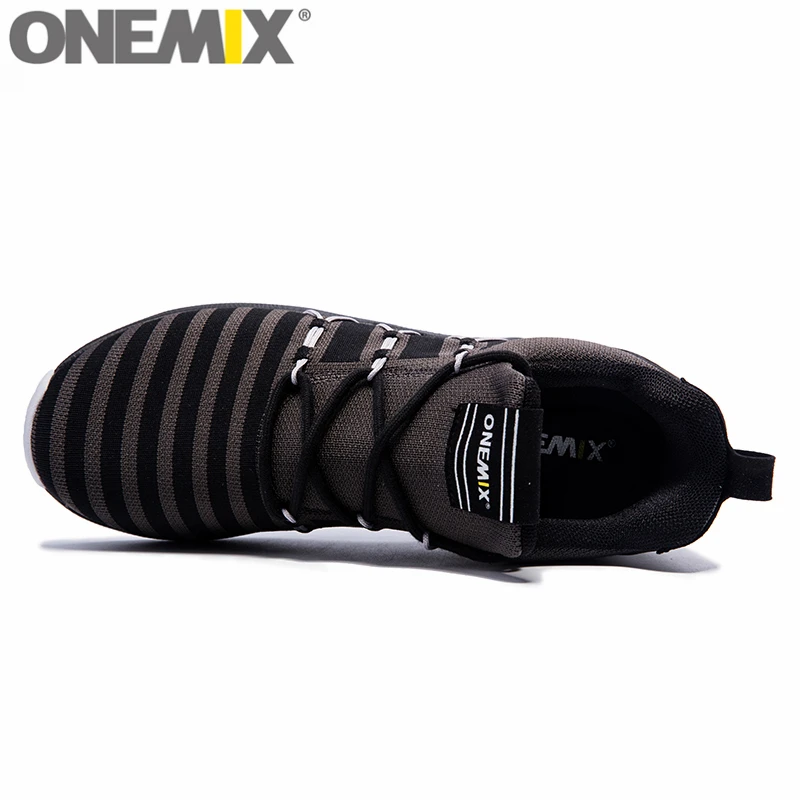 Кроссовки ONEMIX легкие для мужчин и женщин вязаная эластичная ткань прогулочная