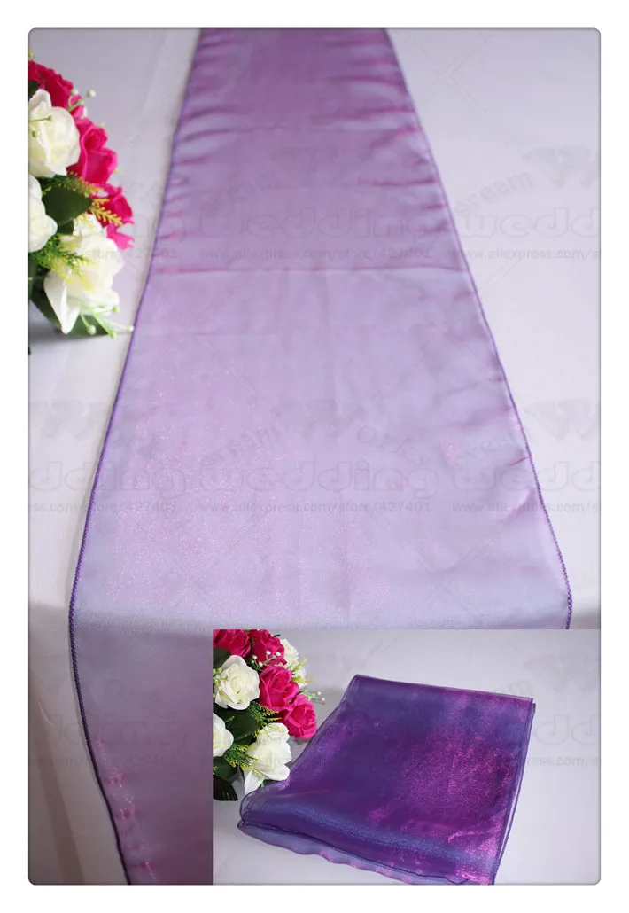 

10 шт. 60 Цвет -- 2/4 для снежной погоды из органзы настольная дорожка Свадебные украшения/вечерние украшения/Свадебная вечеринка вечерние пост...