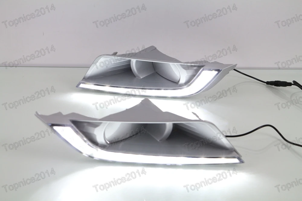 1 пара DRL с желтыми поворотными лампами дневные ходовые огни Автомобильные