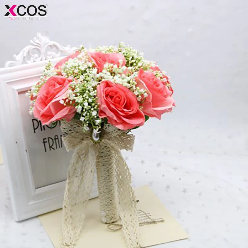2019 Свадебный букет Европейский шезлонг розы поддельные цветы украшения дома
