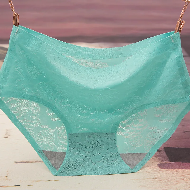 Бесшовное сексуальное нижнее белье со средней посадкой дышащие женские трусики