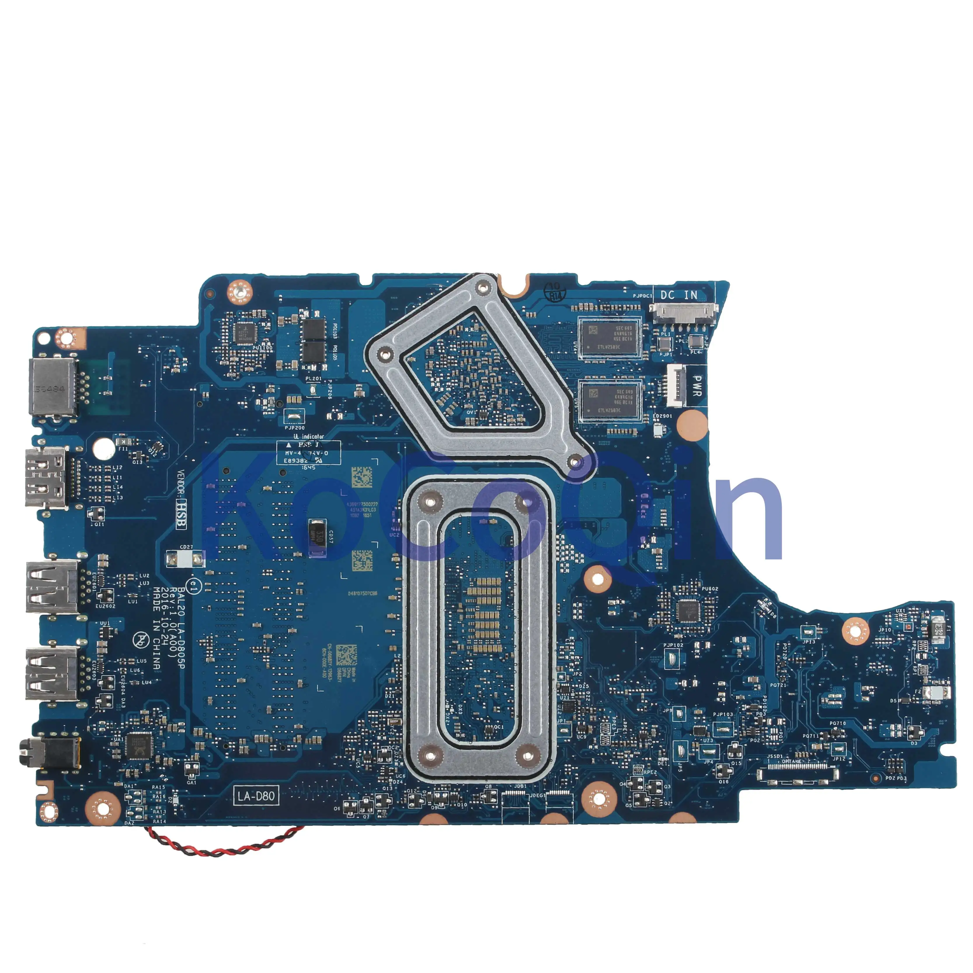 KoCoQin ноутбук материнская плата для Dell Inspiron 5567 Core I3-6006U 216-0864032 материнская плата CN-06682Y 06682Y BAL20 LA-D805P SR2UW