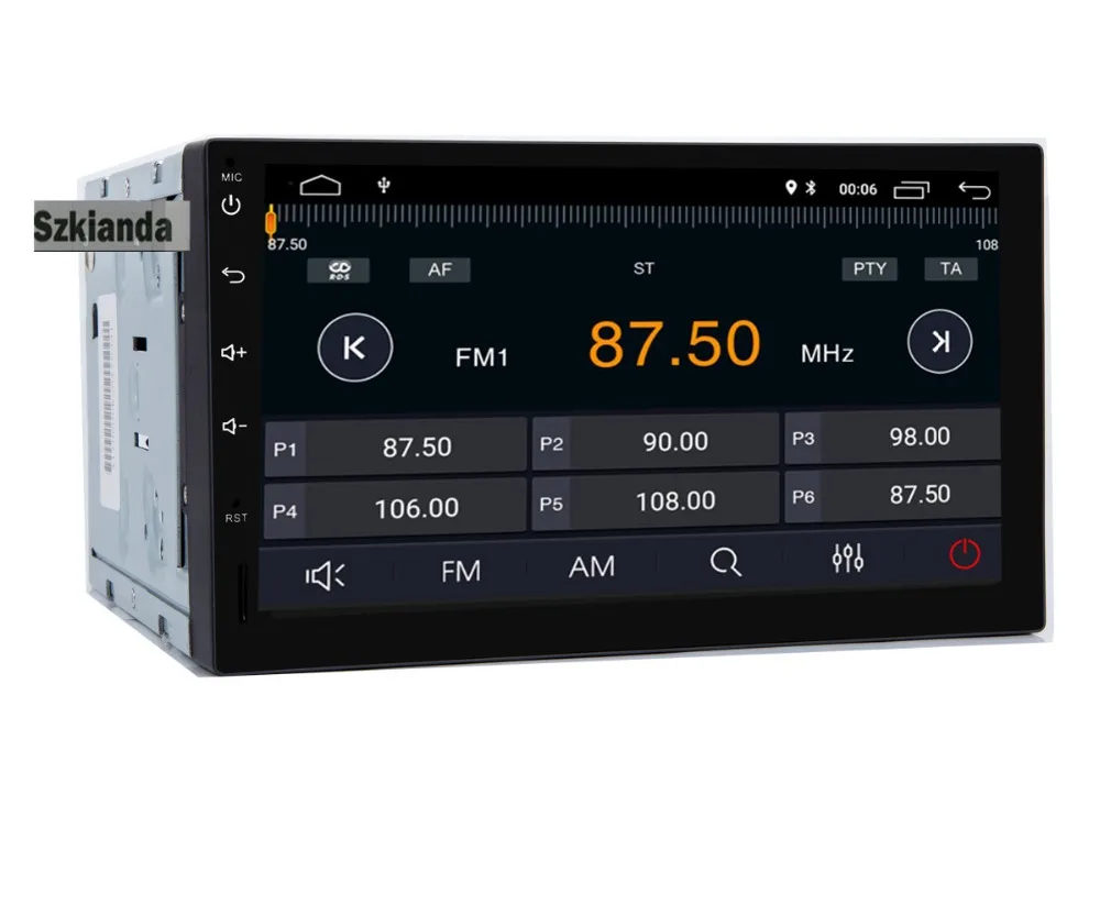 Автомагнитола на Android 8 1 7 дюймов 2din DVD 1024x600 GPS навигация Bluetooth USB 2 din универсальная