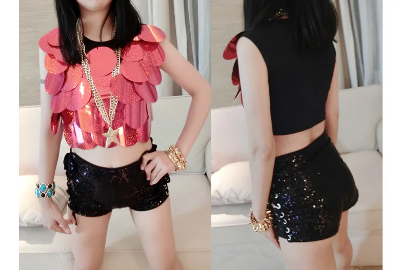 Сексуальные летние блестящие женские черные шорты с высокой талией эластичные