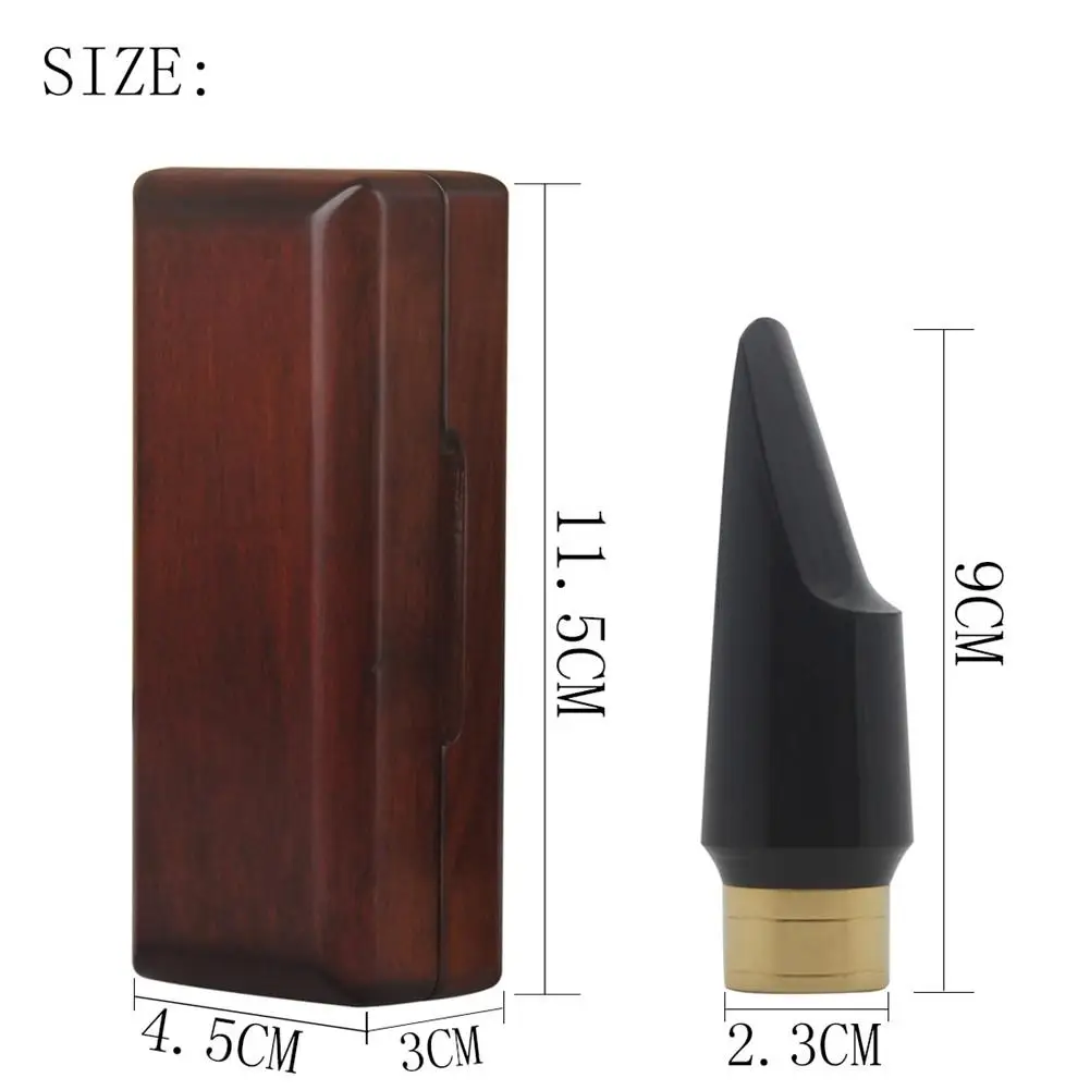 

BE Alto Sax Saxophone Mouthpiece with Redwood Box Case Woodwind Instrument Accessories