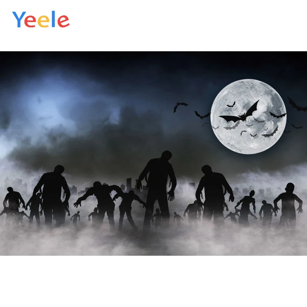 Виниловый фон для фотосъемки Yeele с изображением страшного зомби летучей мыши