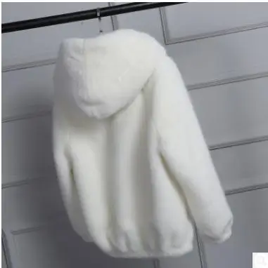 Короткая женская куртка с капюшоном из искусственного меха Размеры S/6Xl|Куртки