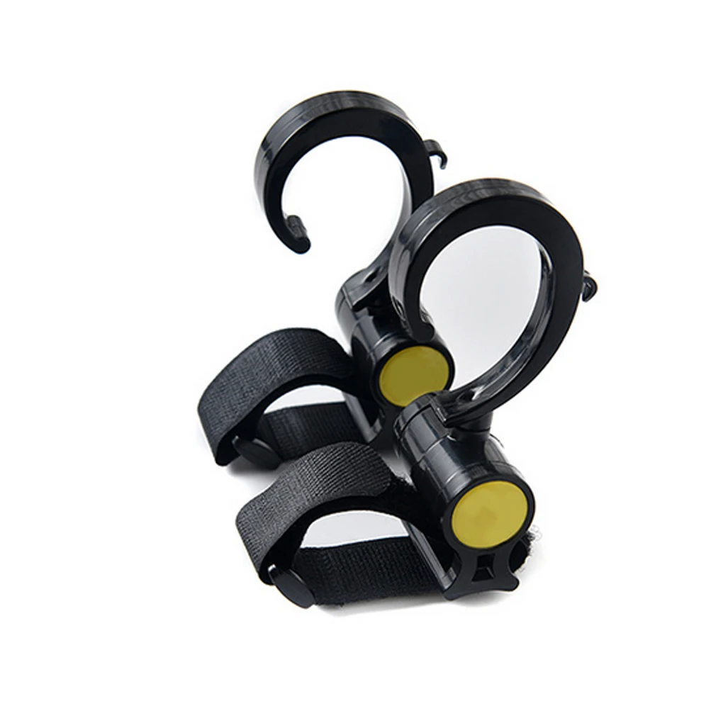 Conjunto de ganchos para cochecito de beb&eacute;, bolsa de pa&ntilde;ales giratoria 360, COLGADOR PARA cochecito de beb&eacute;, 2 unids/set-4