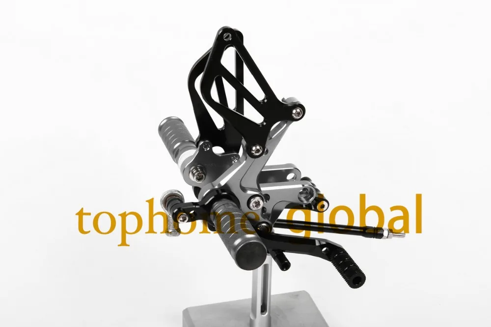 Для Suzuki SV650 SV650S 1999 2009 CNC мотоциклетные Задние подножки Rearset черный и серый 2008 2007 2006