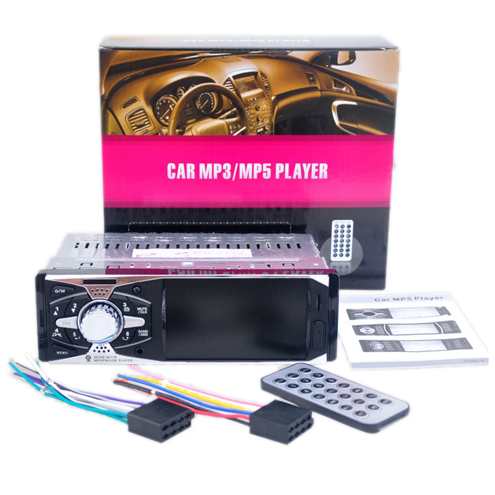 Автомобиль радио 4 1 &quotTFT HD 12 В головное устройство + камера MP3/MP5/FM стерео USB SD AUX