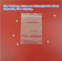 100pcslot high quality transparent pe zip lock jewelry gift packaging bags 1624cm clear plastic bags for clothing storage