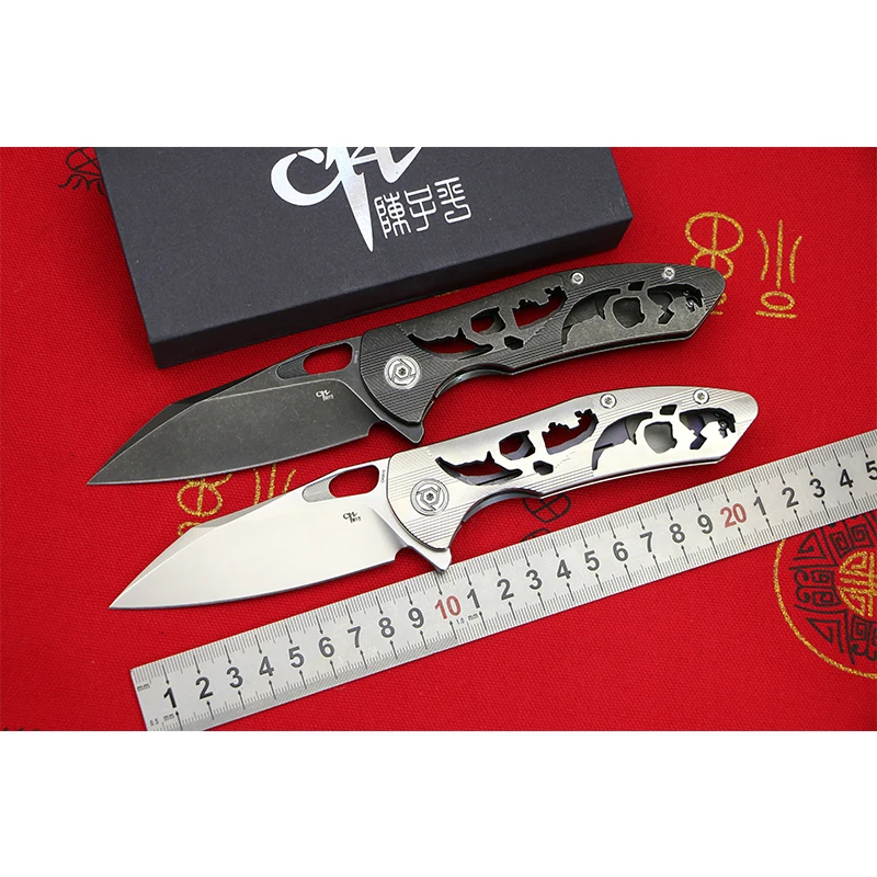 Нож складной Flipper с лезвием S35VN и рукояткой из титана для активного отдыха и охоты CH 3515.