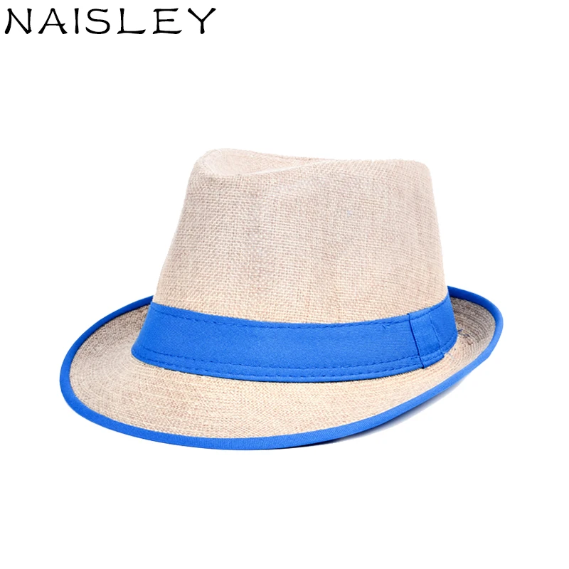 Naisley унисекс Новые Для женщин льна джаз шляпа Британский шапочка мужчин и пляжные