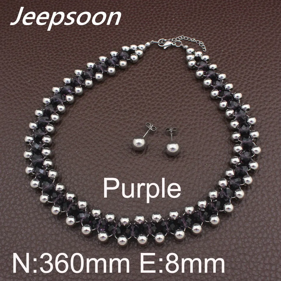 Новейшая Оптовая продажа модное ожерелье из нержавеющей стали и Серьги