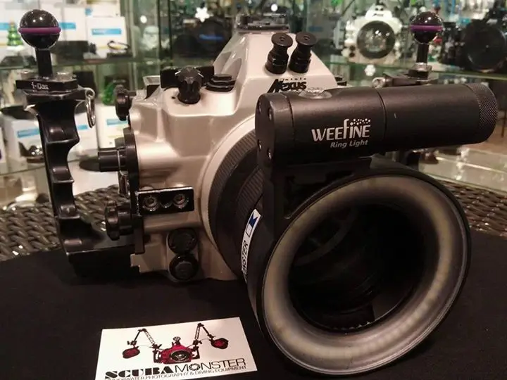 NiteScuba Дайвинг видео Weefine кольцевой светильник для tg5 RX100 Canon Nikon камера корпус для макросъемки подводная фотография M67