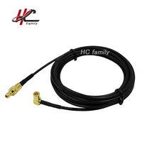 3m 118in right angle smb female jack connector to straight smb male plug connector rg174 pigtail cable