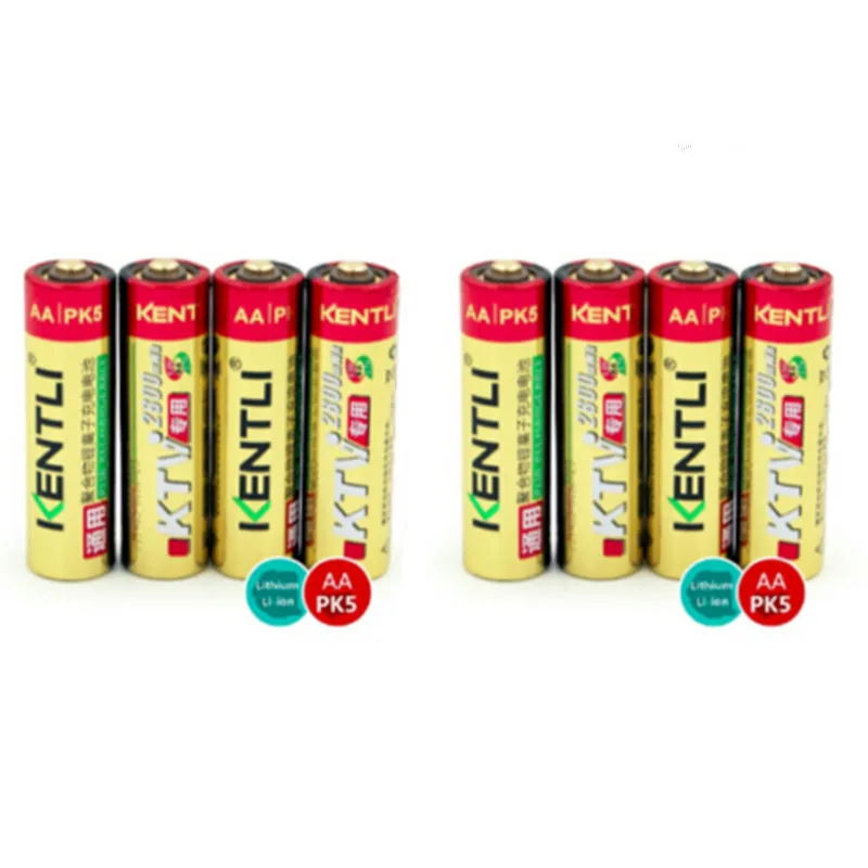Мощный и лучший 4 шт. перезаряжаемые литий ионные батареи KENTLI 1 5 V AA PK5 2800mWh батарея +