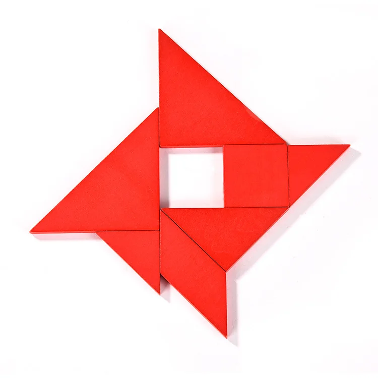 DIY деревянные головоломки детские развивающие Монтессори материалы развития в