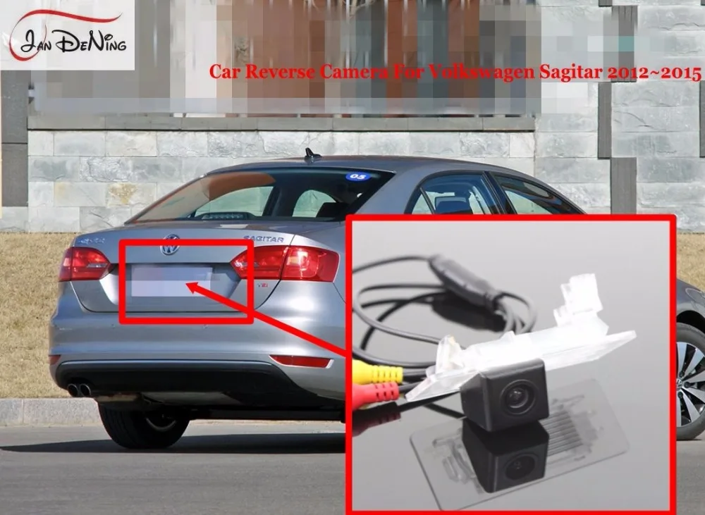 JanDeNing для Volkswagen Sagitar 2011 2015HD CCD Автомобильная камера заднего вида