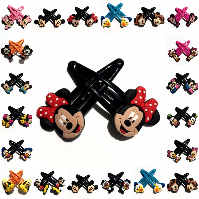Mixed all mickey Смешанные 50 пар с Микки Маусом Минни волос заколки для волос аксессуары для детей Детская одежда для девочек Симпатичные шпильки детские заколки для волос заколка для волос - Цвет: Mixed all mickey
