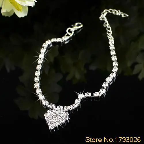 Ювелирные изделия для ног свадебные сандалии с разноцветными сердечками пляжная