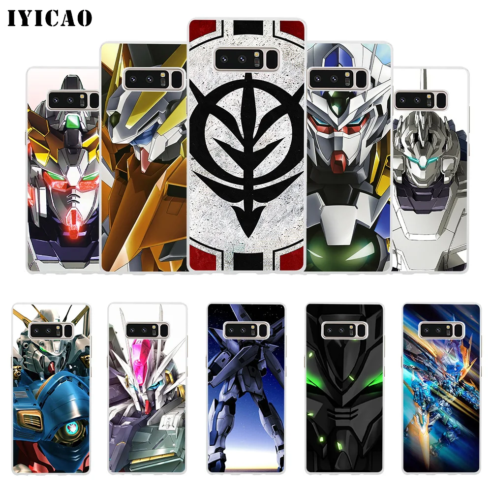 IYICAO Gundam Мягкий силиконовый чехол для телефона Samsung A5 A6 Plus A7 A8 A9 J3 J5 J7 Note 8 9 TPU