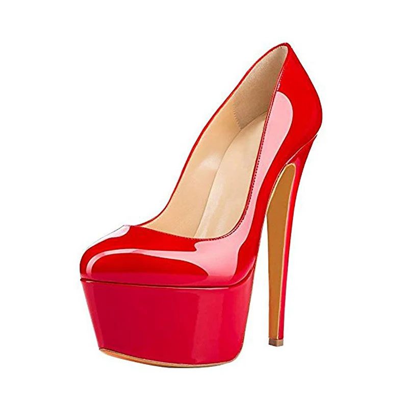 Оригинальные женские туфли-лодочки на очень высоком Heels14-16cm модные туфли из