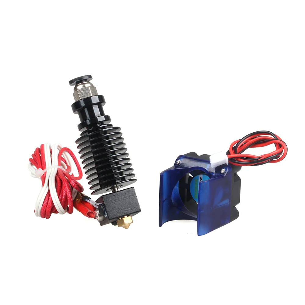 3DSWAY 3D принтеры Запчасти hotend e3d v6 набор 0 4/1 75 мм 12V 24V с охлаждающим вентилятором