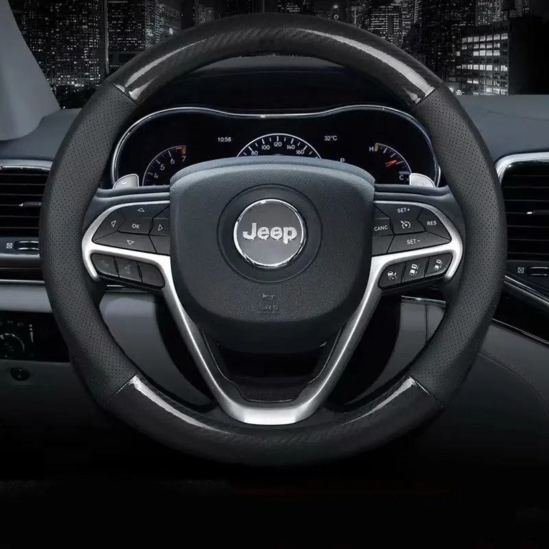 Чехол на руль автомобиля 37 дюймов 38 см 15 для Jeep Grand Cherokee Wagoneer Patriot Renegade (BU) Liberty Compass
