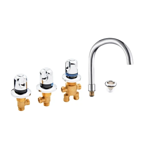 WF-104-5T Vagsure смеситель для ванны набор латунный переключатель регулирующий клапан для холодной и горячей воды кран настенный смеситель для ванны Набор смесителей - Цвет: WF-104-5T