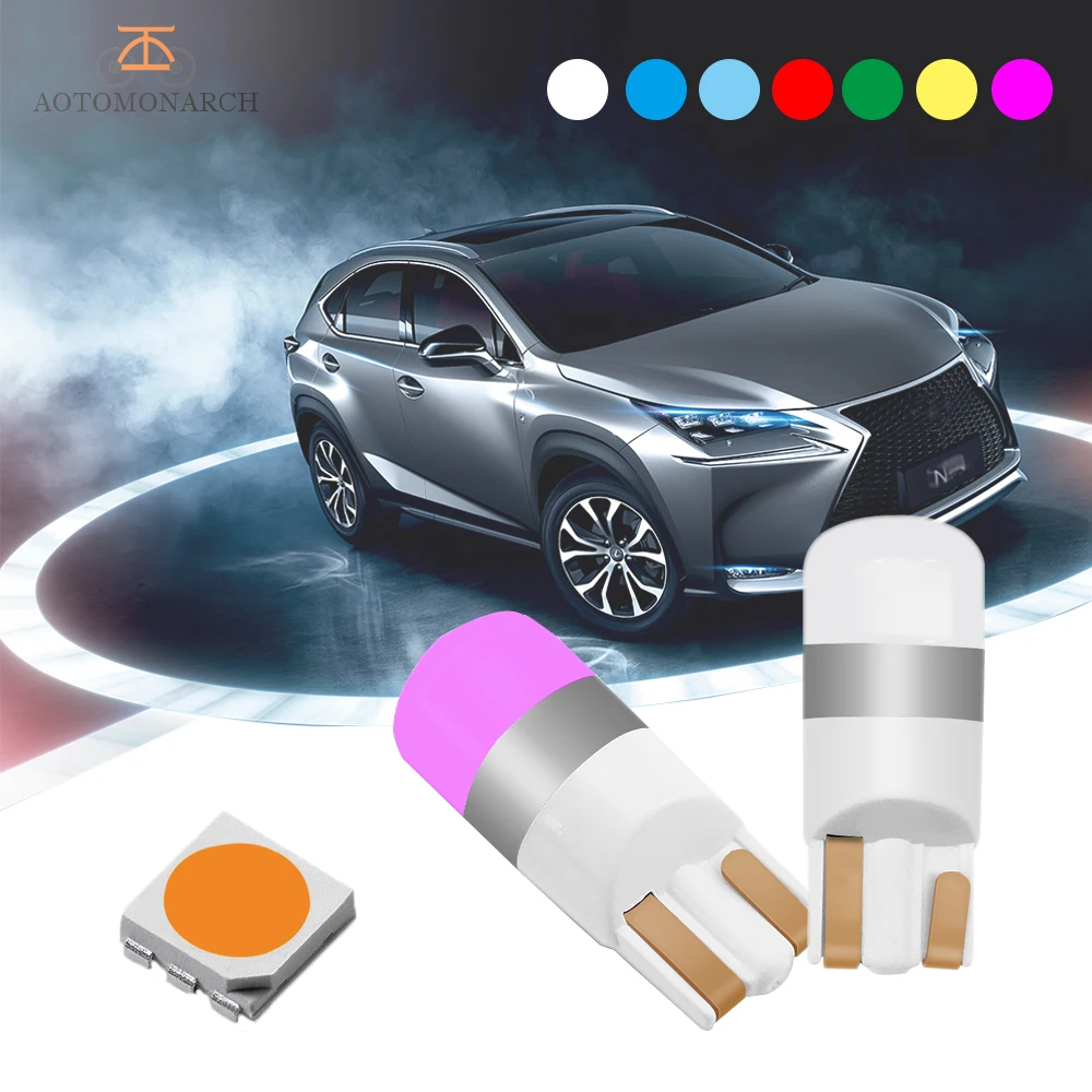 2018 новейший 2шт T10 светодиодный W5W 194 168 COB автомобильный Стайлинг автомобильная