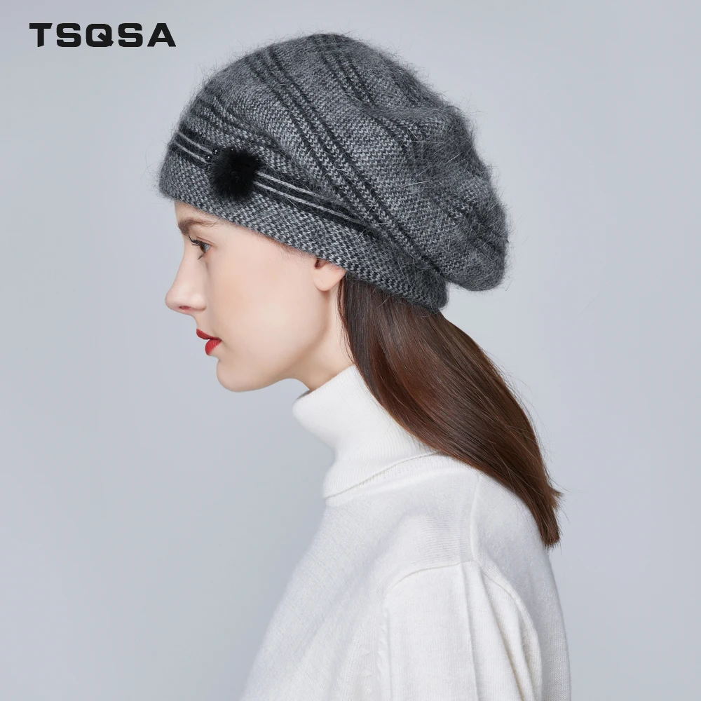 TSQSA Осень Зима Шапки Для Женщин 2019 Новый Теплый Фирменный Повседневная Высокое