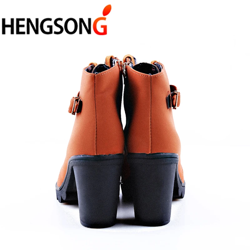 Новинка 2020 года сезон осень зима женские ботинки Высококачественная однотонная