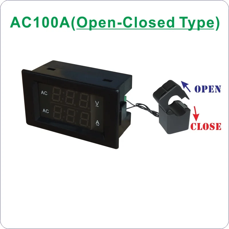 YB4835VA AC0-500V AC0-300V Измеритель напряжения и тока переменного Светодиодный панельный