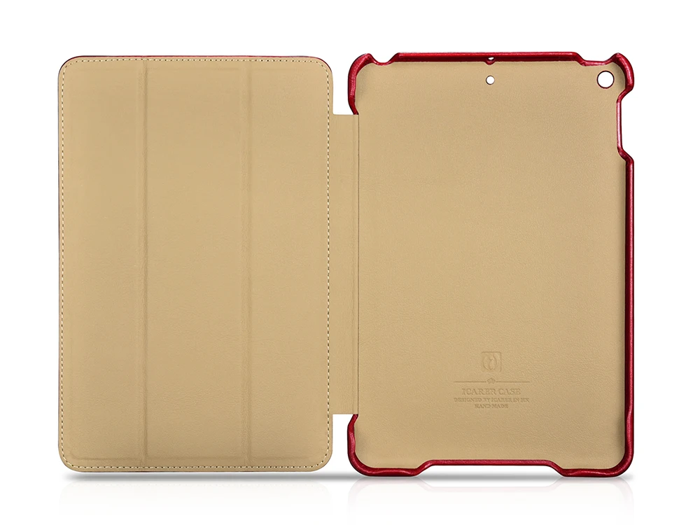 ICARER для iPad Mini чехол винтажный из натуральной кожи флип-Фолио умный чехол для iPad Mini 5 чехол Авто спящий мешок