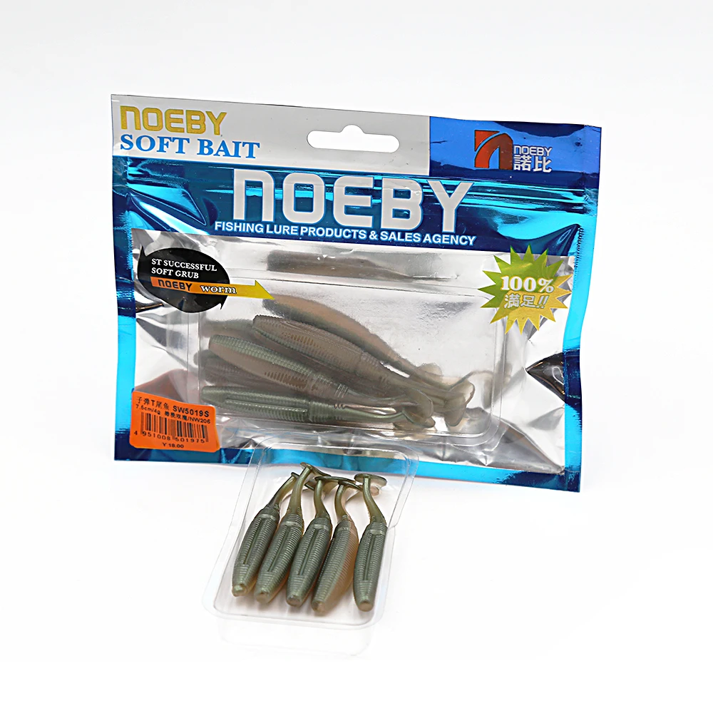 NOEBY рыболовные приманки 5 шт./лот 100 мм/9 г SW5019S мягкие Pesca Leurre Souple Shad De Peche воблер